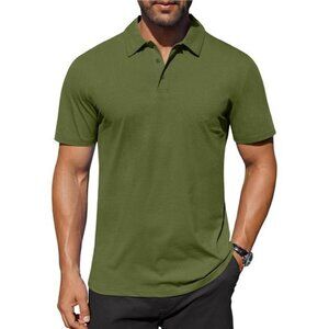 Men's Polo Shirts Short Sleeve Moisture Wicking Golf Shirt Fashion